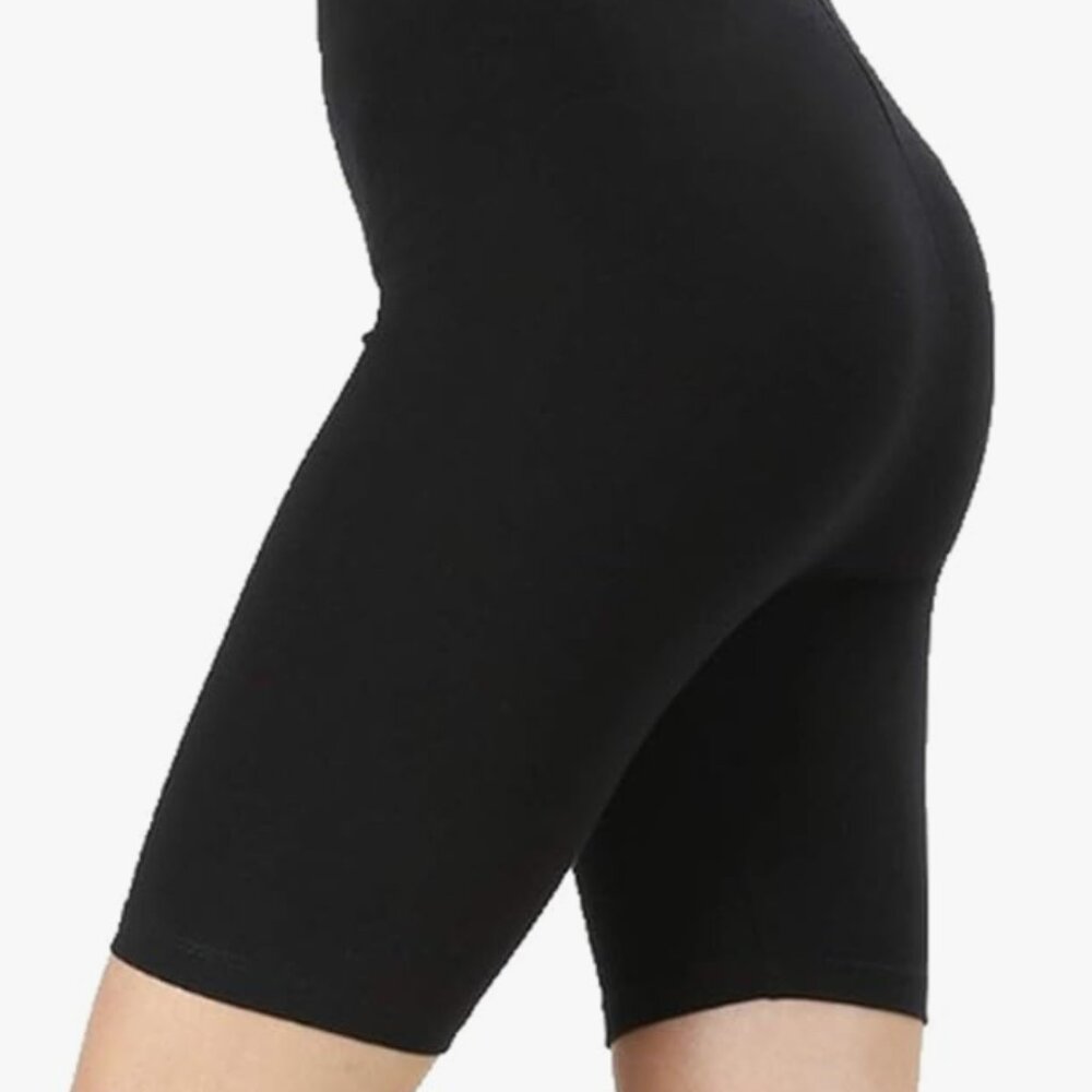 Black Biker Short